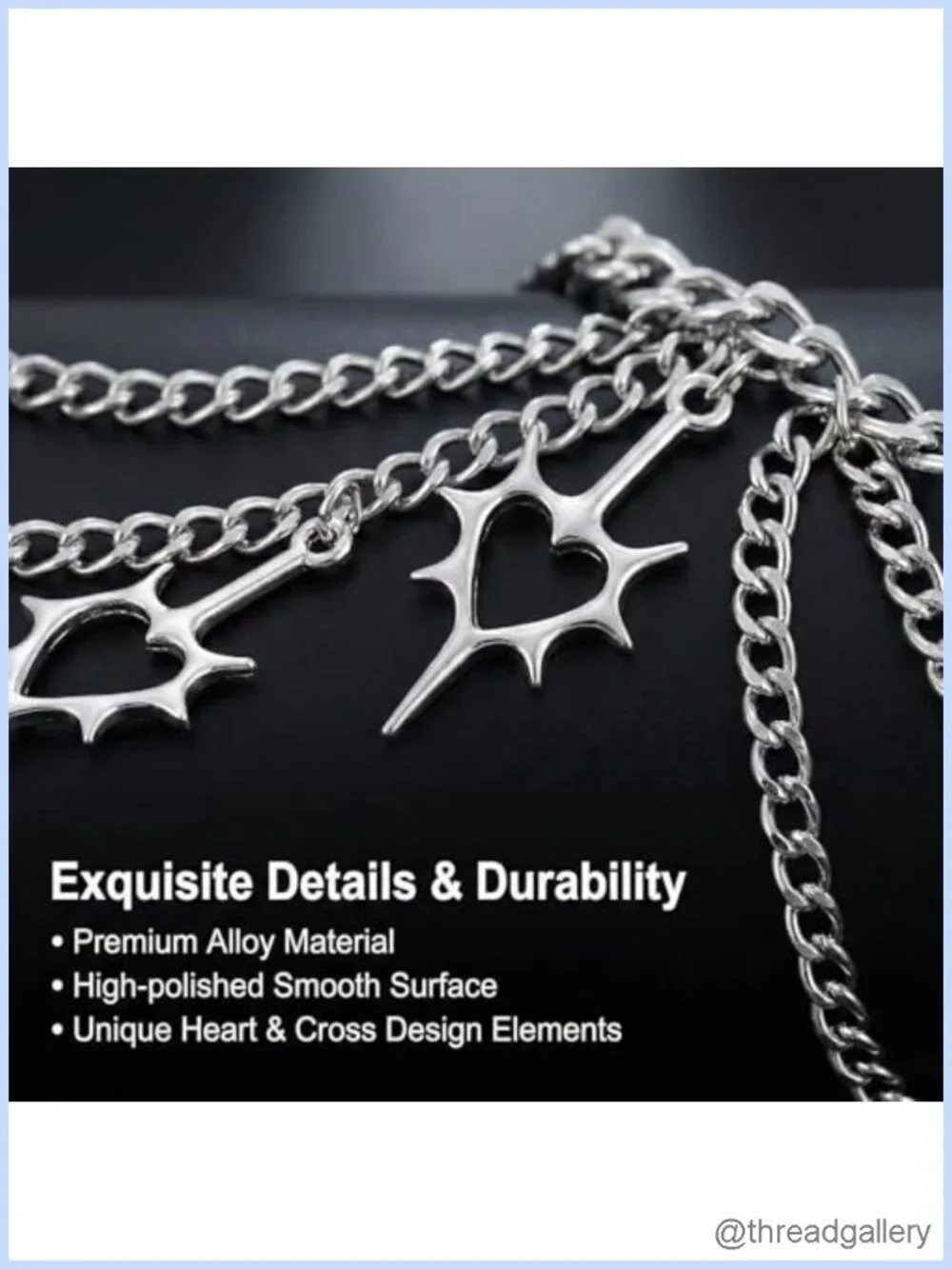 Star Waist Chain Belt Women Gothic Crossover Body Belly Chain Adjustable Metal
